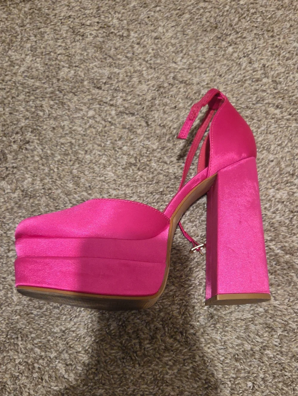 Women's Hot Pink Platform Heels